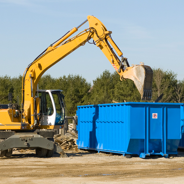 what size residential dumpster rentals are available in Roosevelt Park